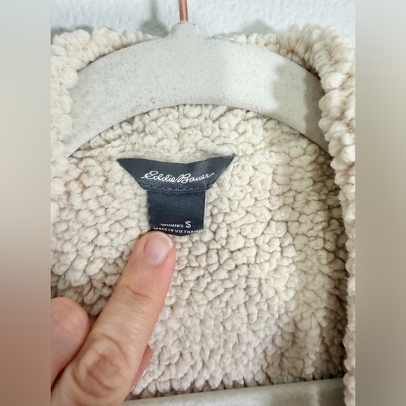 Eddie Bauer Robe Red Black Buffalo Plaid Sherpa-Lined Cardigan Sleep Women S - Picture 7 of 9